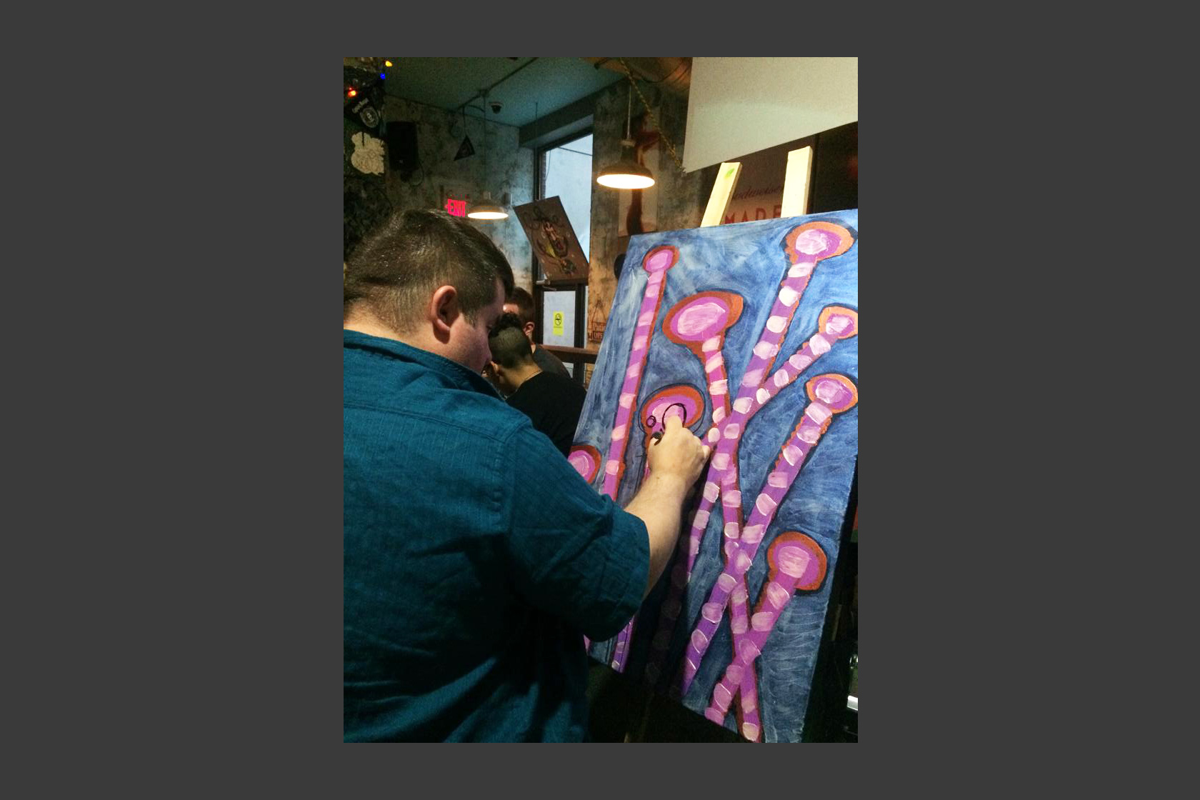 Live Painting Performance, Pacific Junction Hotel, June 6 2015