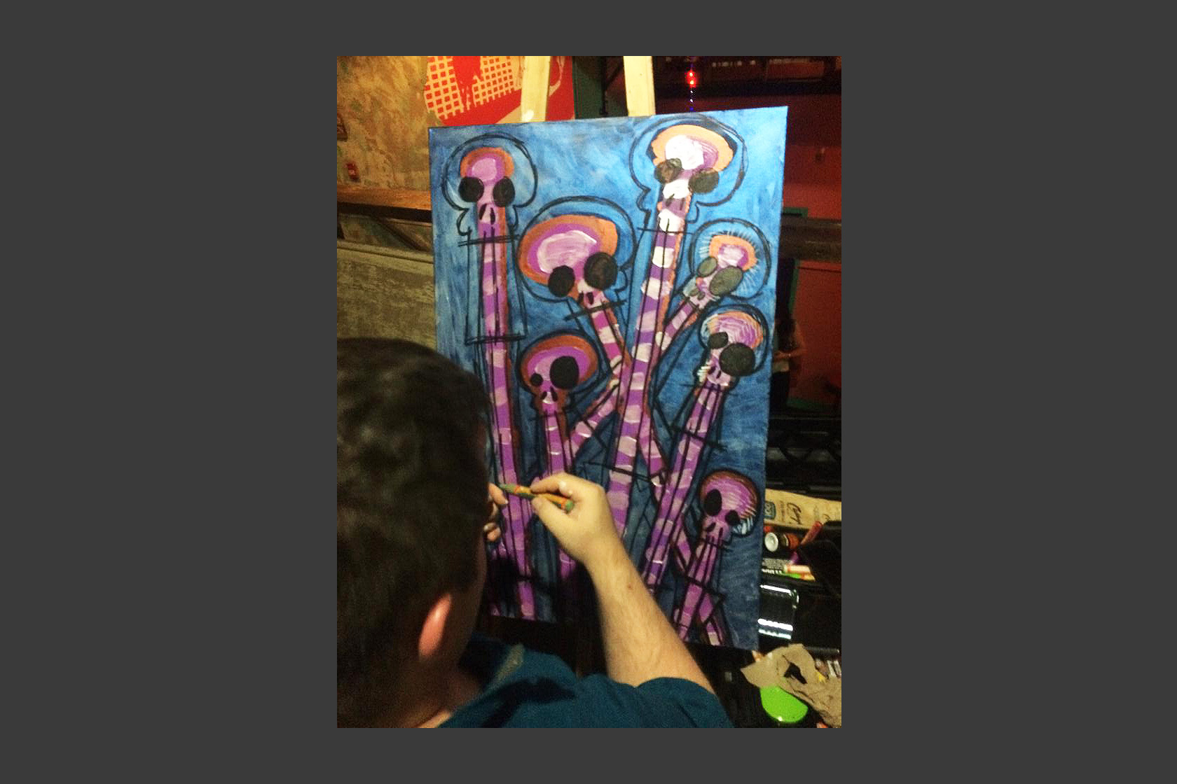 Live Painting Performance, Pacific Junction Hotel, June 6 2015